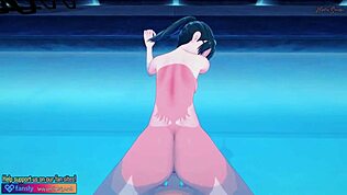 Maki Zenin在泳池POV后入式操 - 咒术回战Hentai