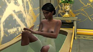 Indische Stiefmama bumst nerdigen Stiefsohn, Stiefpapa schaut zu und stößt zum Dreier