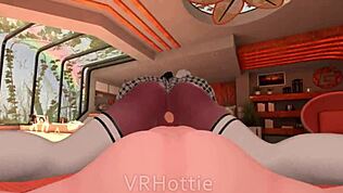 このエボニー尻コキをPOVで耐えられる？