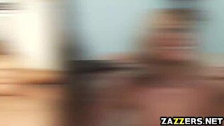 Jynx Maze with a massive attractive ass and a beautiful face sucks a cock and then slides up and down on that dick to sodomize Keiran Lee