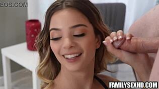 Stepmom jumps into a wild threesome with stepson and his girlfriend. It gets steamy quick!