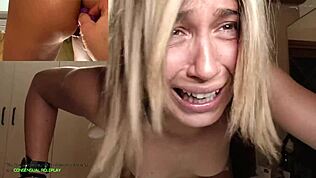 Au, az első anális defloráció annyira fájt! Kemény szerepjáték fájdalmas krémpájjal, intro 2:34-kor végződik 😱