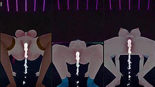 Hololive Sakamata Chloe dalam Aksi Hentai 3D Mentah