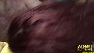 Ruda submisja połyka potwornego kutasa w HD BDSM akcji.