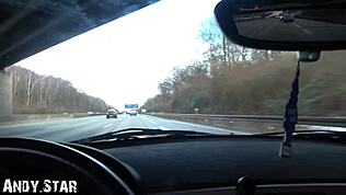 Dziwka z rastplatz Alina dostaje ostro w surowej akcji!