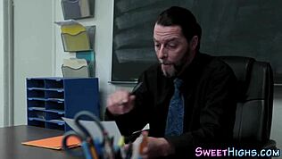 petite college slut in glasses gets fucked so hard omg