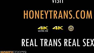 فتاة لاتينية مراهقة مهووسة بزب الترانس الأسود في كل ثقب