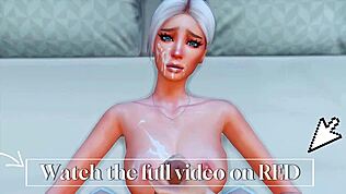 Pożądliwa Futanari Macocha Uwodzi Prostą Córkę w Dzikiej Akcji Hentai Sims 4