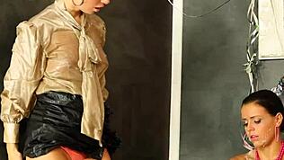 Ever seen bukkake-drenched Eurobabes scissoring in pure glamour?