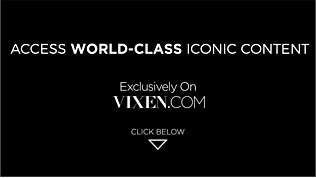 Vixen празднования с горячей эбони FFM акцией, в стиле Vixen