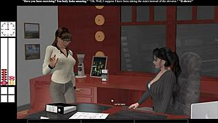 Grace zaživi vroč dan v pisarni z divjim zaključkom