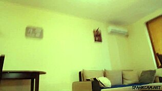 섹시 티처, 일 끝나고 집 와서 타이트 엉덩이 스팽킹