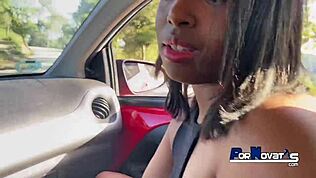 Man, jag plockade just upp den här snygga 21-åriga mulattan för en snabb knull i bilen, vet du!