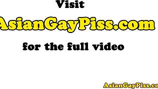 Twinks Gay Asia Pipis Saling Tutupi dengan Facial Panas