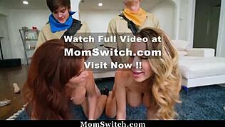 Belle-mères excitées séduisent leurs beaux-fils pour du plaisir interdit en camping - Momswitch