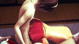 Három femboy élvezi a vad hármast ragacsos creampie akcióval