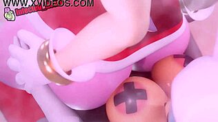 Эй, глянь, как Эми шарашит футу Руж в дикой мультяшной ебле!