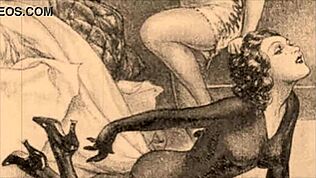 Vintage Erotik Illu aus altem Retro Anime Cartoon