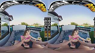 جنس ساخن مبتل مع كيمبرلي سنو في الواقع الافتراضي