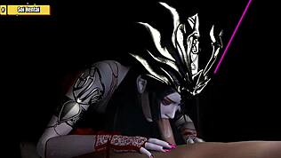 3D无码蛇发女王，我超迷她的大胸和深喉技巧