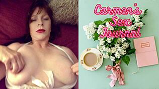 Babka s dildom a vibrátorom, ach bože, tak silno prichádza, umm, wow!