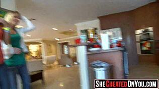 crazywild cheating whores suck stripper at cfnm party, clothes ripped off