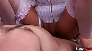 Sharon Pink a Jannet v parnej FFM trojke