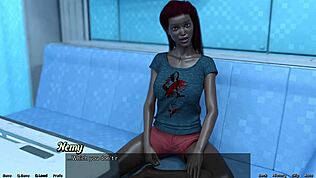 Nevasta ebony cu țâțe mari zice că-i furioasă pe mine în Stranded in Space 134