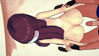 Hey, Fern dalam outfit biasa ada fun liar dalam hentai 3D!