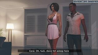 Мачеха принимает два больших члена в диком МЖМ экшене!