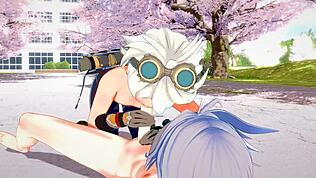 ヘイ・レイザー、ベネットをそのクリームパイで激しくファックしろ、原神ヤオイで！