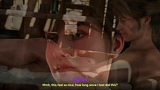 О Боже, виж как чудовищният хуй смуче големите цици в хентай геймплей!