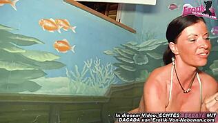 Deutscher Amateur FFM-Dreier rockt den Swingerclub!