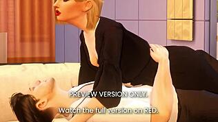 عاشق - معاينة هنتاي ثلاثي الأبعاد مع نيك جماعي عنيف على طراز ألعاب الأنمي