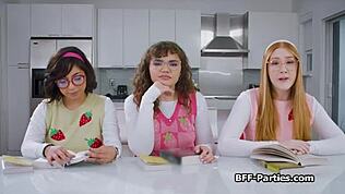 i’m just a geek chick craving hard dick at this wild party.