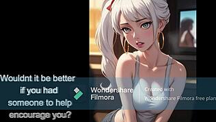 Extremer Edge-Wettkampf mit Wichs-Anweisungen und Sperma in Hentai-Spiel