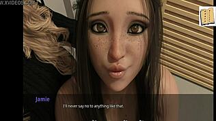 I dette spillet oppdager den brune kjæresten Johns hemmelige store pupper-fetish.