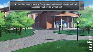 Študentka Alex hodi z mišičastim hunkom z ogromnim kurcem za masturbacijo