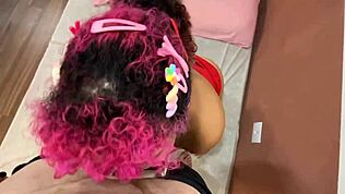 ta pohlepna je močno posekla, a ne? glej njeno pohlepno sesanje velikega