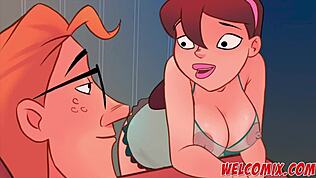 リビングルームの禁断アニメ自宅セックス