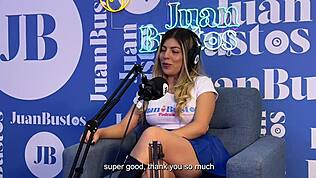 Shaira Psychosex ohromena masivním BBC při divokém face fucku na podcastu Juana Bustose