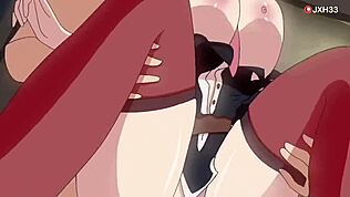 3D хентай с большими сиськами из Overwatch и Genshin просто сносит башню