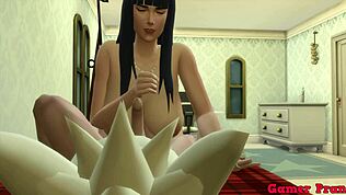 Naruto chytí Hinatu pri sledovaní porna a pridá sa na divoký sex