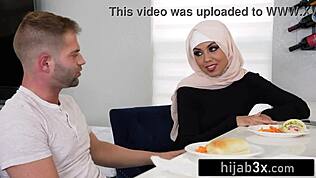 yo, this petite muslim beauty fucks with her hijab on!