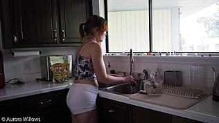 Detrás de escenas con babe sexy en lección 363.