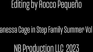 Plan à trois choquant en famille se termine par un échange de sperme facial