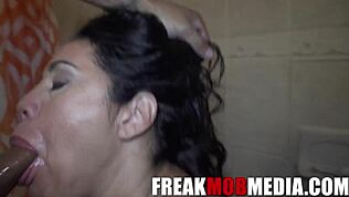 Freakmob Media- Queen Rogue Fucked Her Stepson Hard in the Shower!
