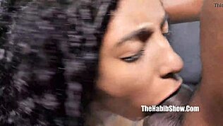 Guarda Ariella Ferraz succhiare quel cazzo giamaicano con abilità orali schifose