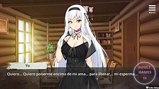 Heksen fanget i seksuelt fengsel, del 1 av hentai-spillet