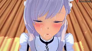 Belfast me povabi na kosilo in me jebe, Azur Lane glej cel film in POV na sheer fantasyking3